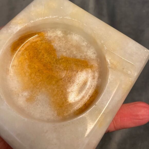 Real onyx ashtray, 4x4 inch - Picture 2 of 7